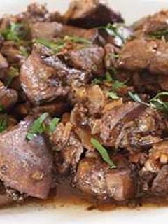 A picture of Stirfry beef liver.
