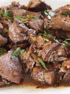 A picture of Stirfry beef liver.