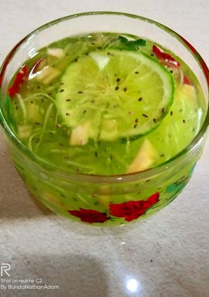 Foto resep Sirup melon, timun, chia seed