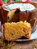 Panettone semplice con cioccolato bianco e frutti rossi