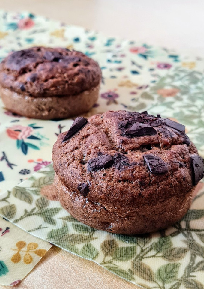 Una foto de Muffins de banana y harina de alforfón 🍌sin gluten, sin azúcar, sin edulcorante, vianda sana