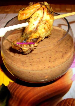 Une photo de VELOUTE HARICOT ROUGE au FROMAGE de CHÈVRE