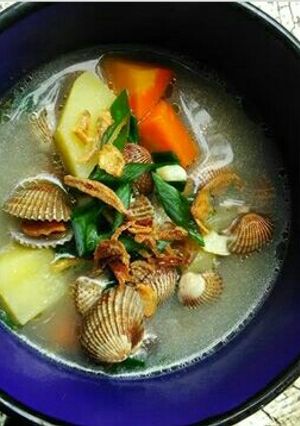 Foto resep Sop kerang dara