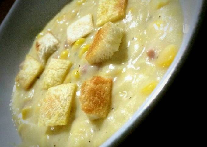 Resep Corn Cream Soup, Enak