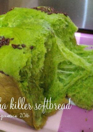 Foto resep Matcha bread supeer soft (breadmaker)
