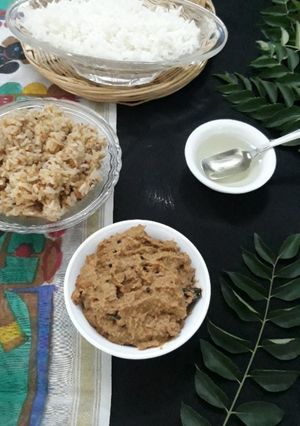 A picture of Peerkangai Thoghayal | Ridge Gourd Chutney.