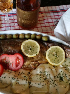 Sült pisztráng recept fotója