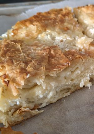 A picture of Burek with cheese.