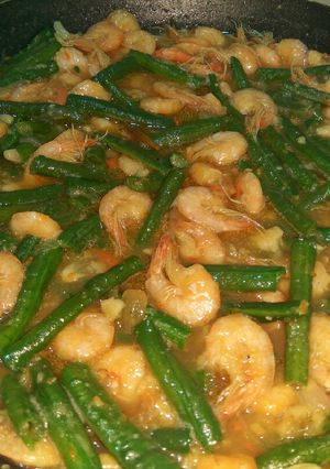 Foto resep Tumis udang kacang panjang