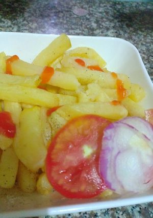 A picture of French fries (chips)#local food contest _Nairobi west.