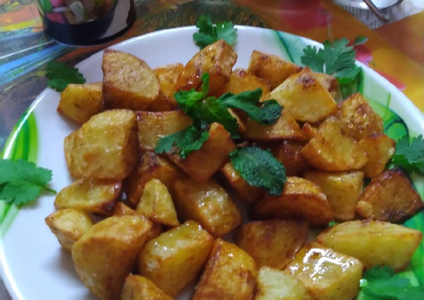 Crispy potato chat