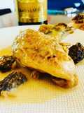Suprêmes de pintades aux morilles et champagne