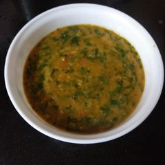 Spinach dal curry A picture of Spinach dal curry.