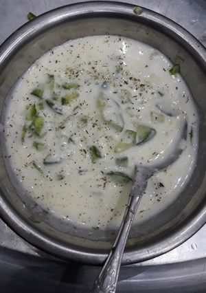 عکسی از دستور ماست و خیار 💕