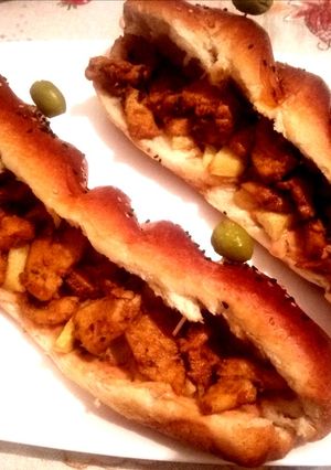 صورة لوصفة ساندويتش الشاورما لذييييذ 😍