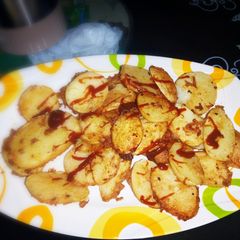 A picture of Potato nd egg.