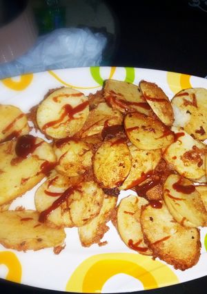 A picture of Potato nd egg.