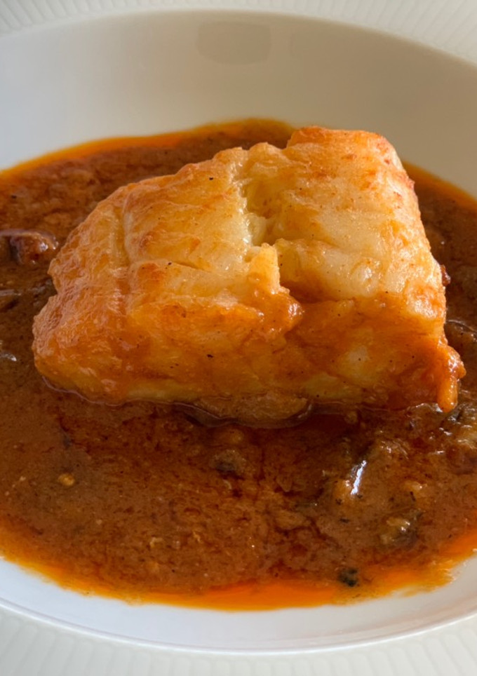 Una foto de Bacalao a la vizcaína