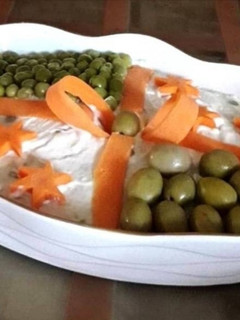 عکسی از دستور تزئین الویه😍