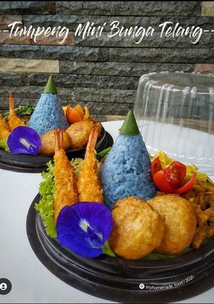 Foto resep Tumpeng Mini Bunga Telang