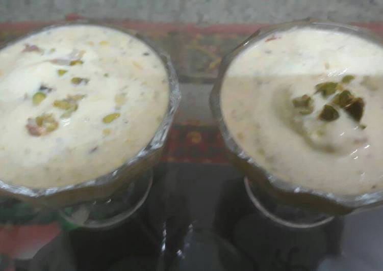 How to Make Quick Ice cream thandai