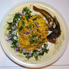 A picture of Abacha(African Salad)... Native style.