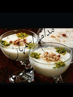 صورة لوصفة مهلبيه بجوز الهند 🍚🍮