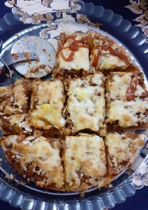 عکسی از دستور پیتزای قارچ و گوشت
