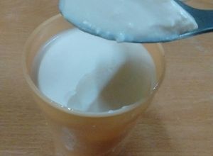 Una foto de Yogur casero con leche en polvo Con o sin yogurtera