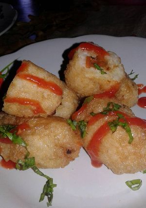 Foto resep Nasi Kepal Goreng Isi Sayuran 😆😀
