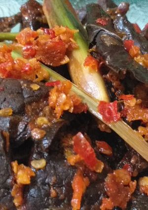 Foto resep Oseng mercon paru sapi