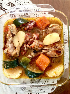 Una foto de Pollo a la campesina