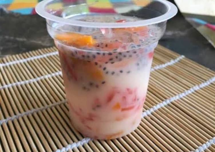 Resep Baru Es jelly yakult Ala Rumahan