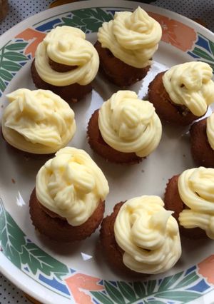 Una foto de Mini muffins rellenos de mermelada