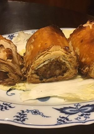 A picture of California Farm Puff Pastry Sausages.