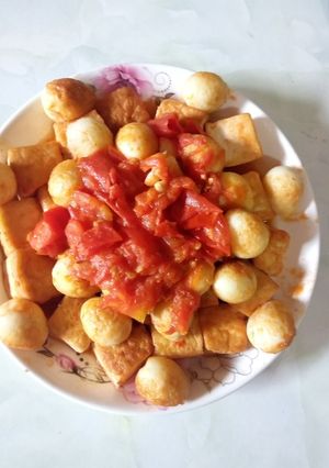 Hình của món Đậu_ trứng - cà. Vừa à vừa gật.