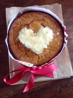 Una foto de Queque de miel con yogurt y avena 💓💓💓💓