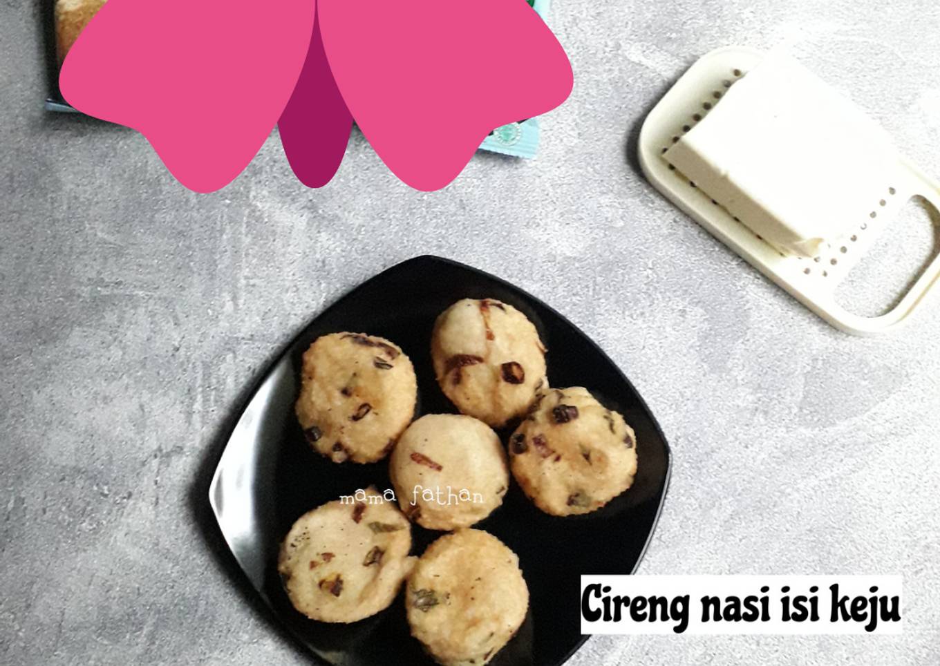 Cireng nasi isi keju