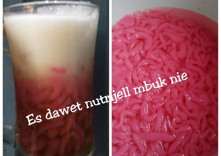 Cara meramu Es dawet cendol nutrijell , Sempurna