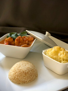 Une photo de Rougail de Crevettes et de Thon rouge