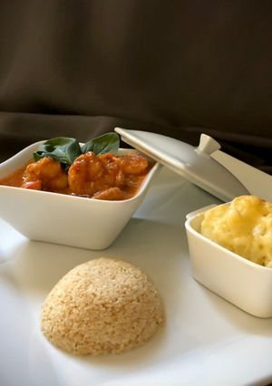 Une photo de Rougail de Crevettes et de Thon rouge