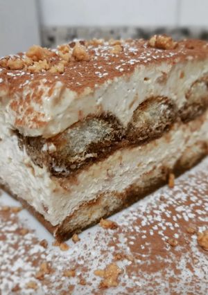 Una foto de Tiramisú de turrón de Jijona