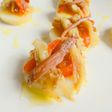 Capapé de patata anchoas y escalivada