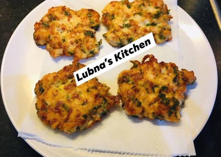 Cheesy Chicken Fritters: