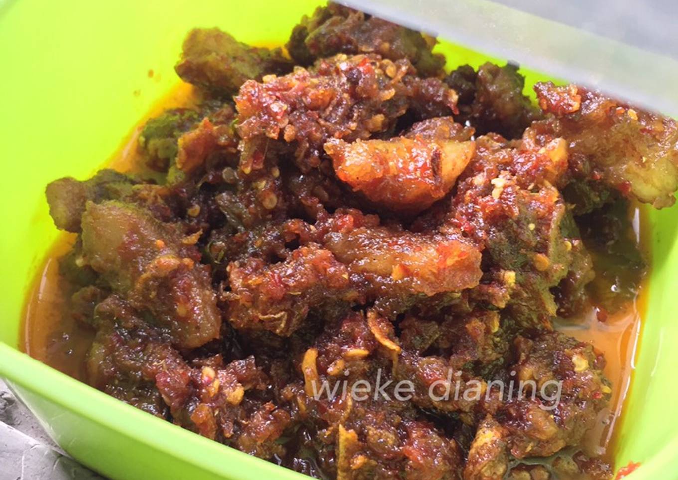 Dendeng sapi pedas ala anak kos