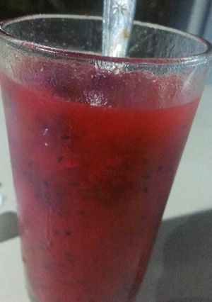 Foto resep Buah Naga Mix Orange Juice