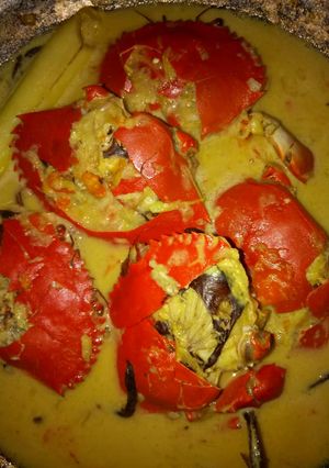 Foto resep Kepiting santan asam pedas