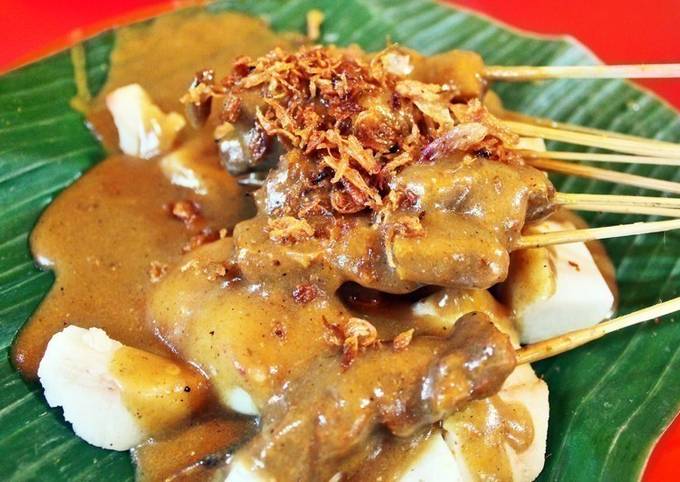 Recipe of Any-night-of-the-week Sate Padang Kuah-Kuning🇮🇩 Padang&#39;s Satay w Yellow Thick Sauce