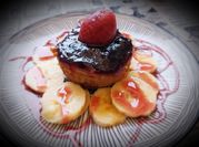 Una foto de postre tofu vegano