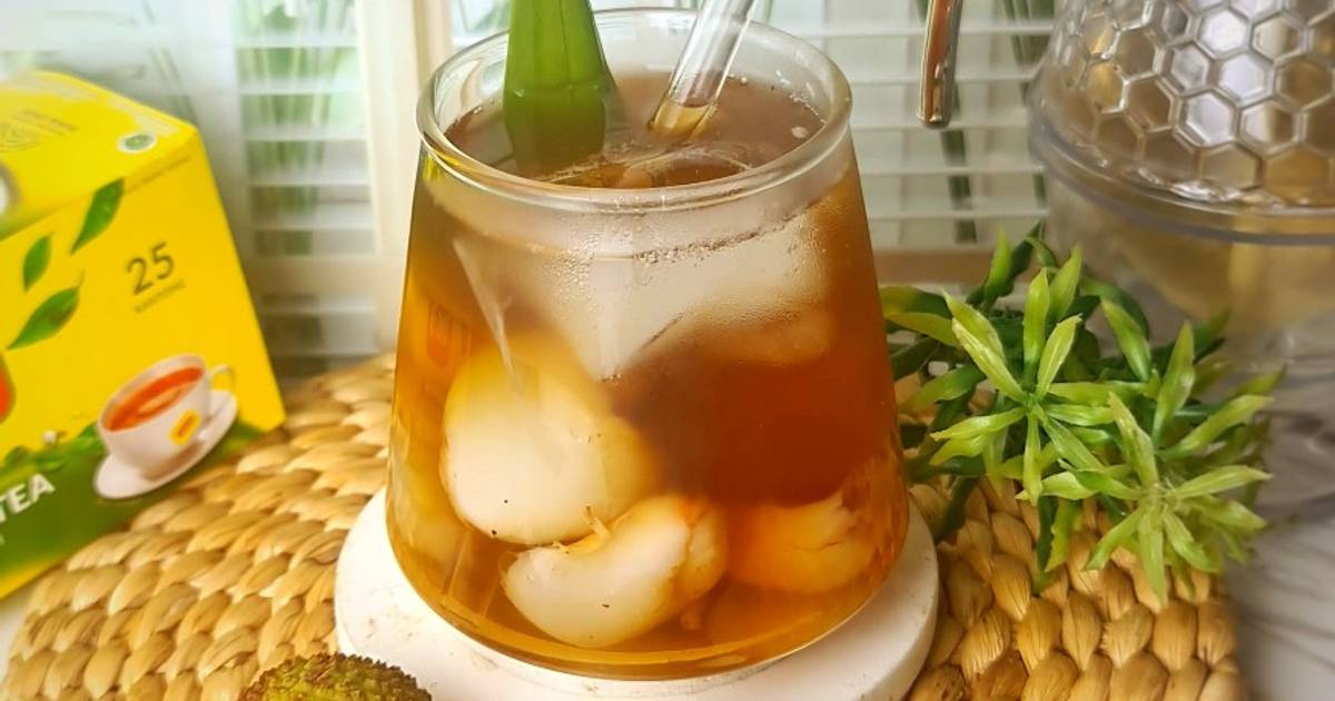 Resep Ice Lychee Tea Es Teh Leci Oleh Rence Cookpad 8362